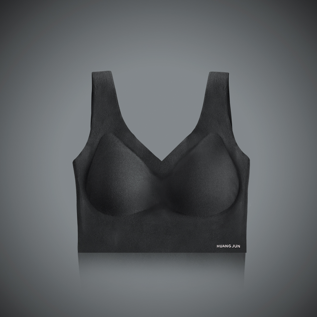 倍暖絨BRA短版背心-黑色