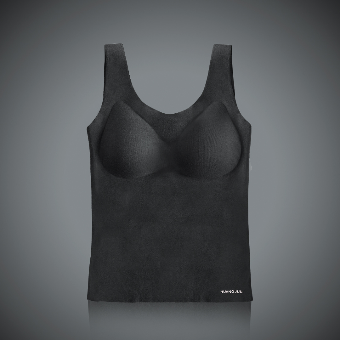 倍暖絨BRA背心-黑色