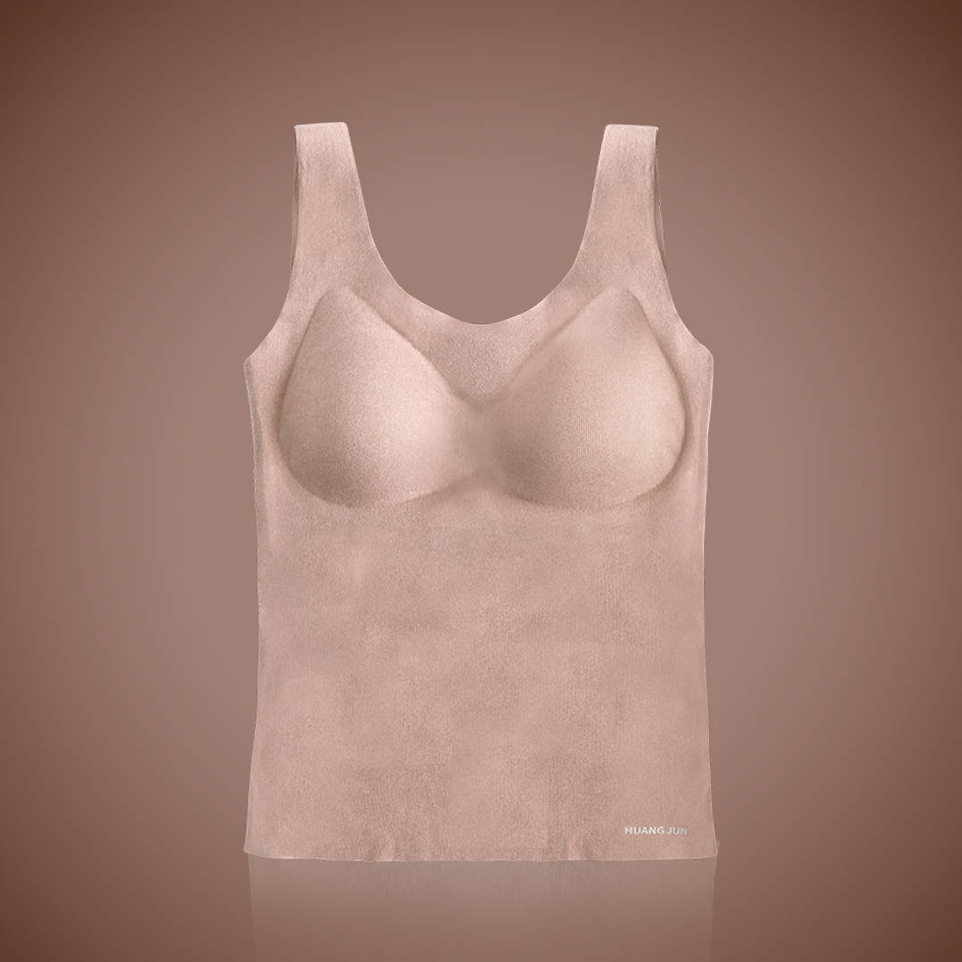 倍暖絨BRA背心-可可