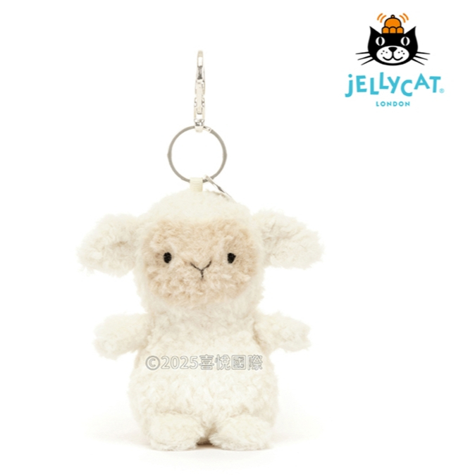【樂森藥局】Jellycat  毛茸茸小羊 吊飾/鑰匙圈 Little Lamb Bag Charm