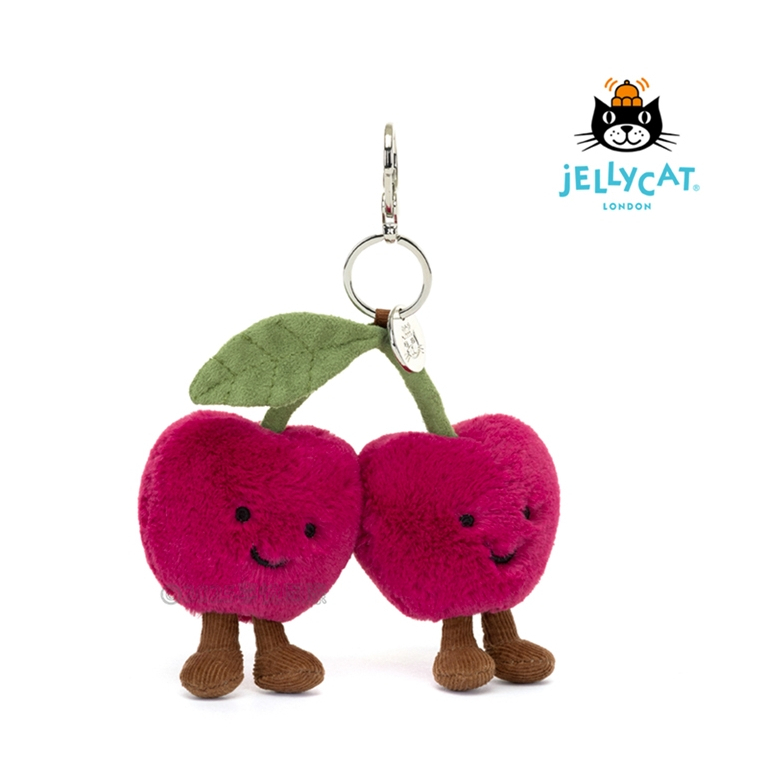 【樂森藥局】Jellycat 趣味櫻桃 吊飾/鑰匙圈 Amuseables Cherries Bag Charm