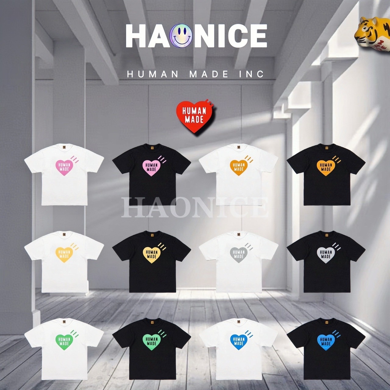 Human made 愛心字母短袖 T恤 短袖 短T human made短T