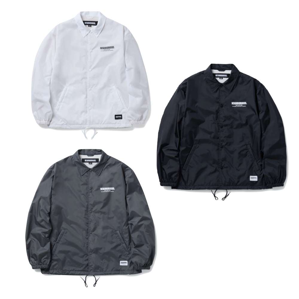 Neighborhood Windbreaker Jacket 夾克外套 白/灰/黑 251TSNH-JKM01