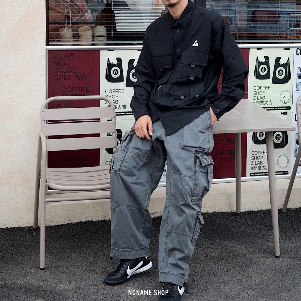 NIKE ACG 經典 小LOGO 復古 工裝 多口袋 戶外 機能 長袖 襯衫 三色 (男款)
