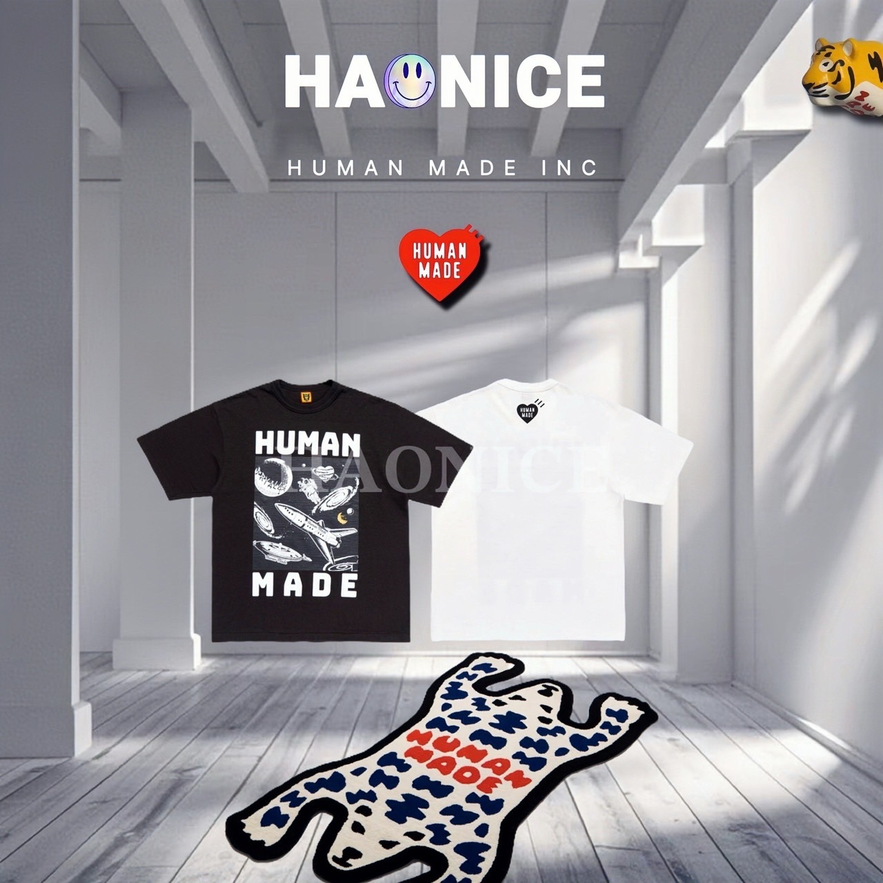 【NICE 歐美日韓代購】24SS HUMAN MADE 夏季新款🔥宇宙系列 太空梭 銀河短袖 短T 愛心