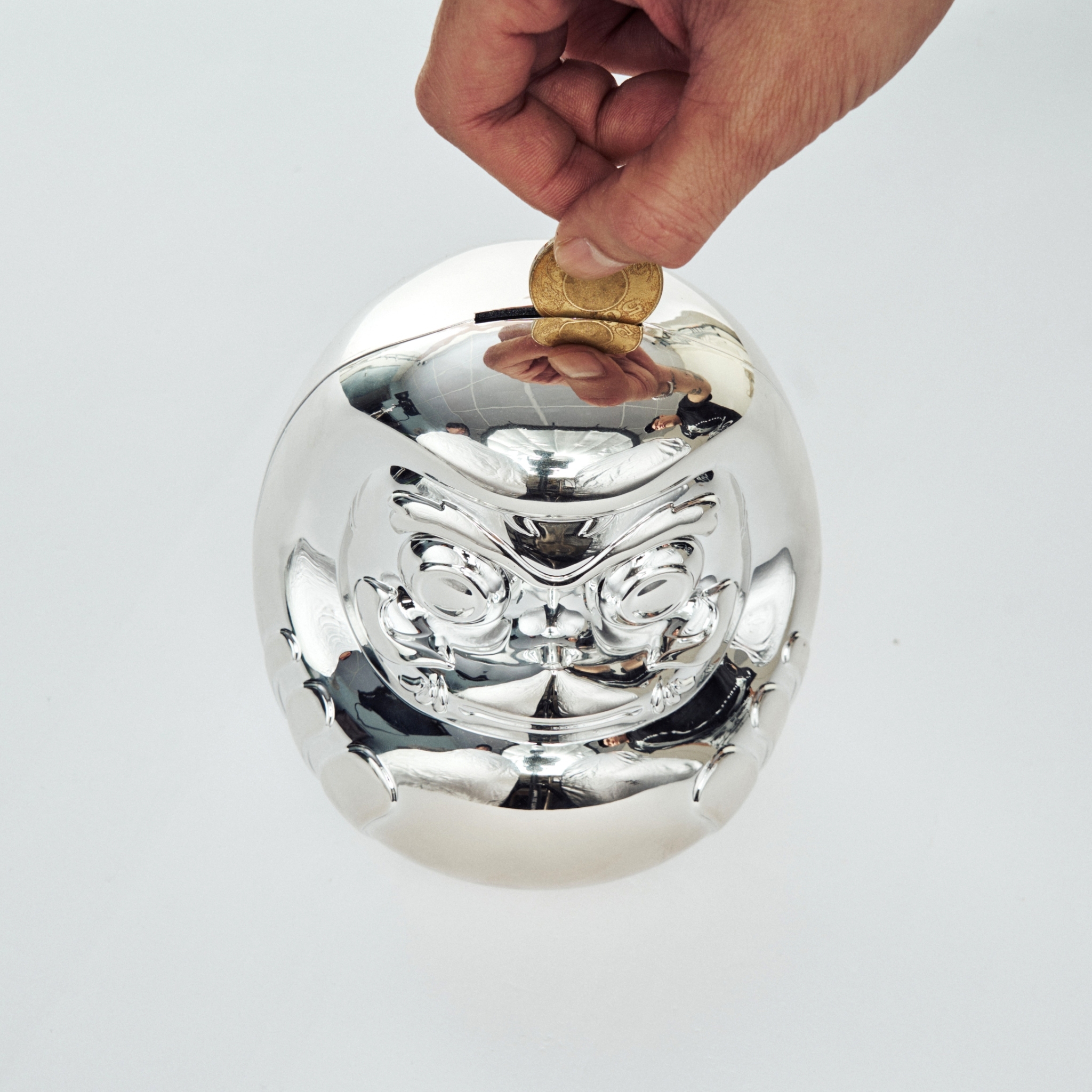 XCTRL 元気DAMO存錢筒達摩-鍍銀