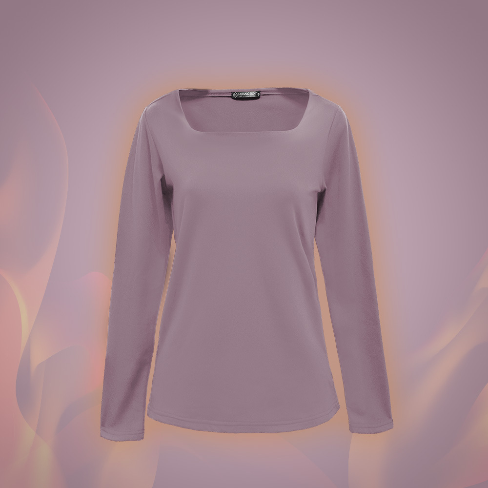 【方領】速暖絨保暖衣3.0-丁香紫