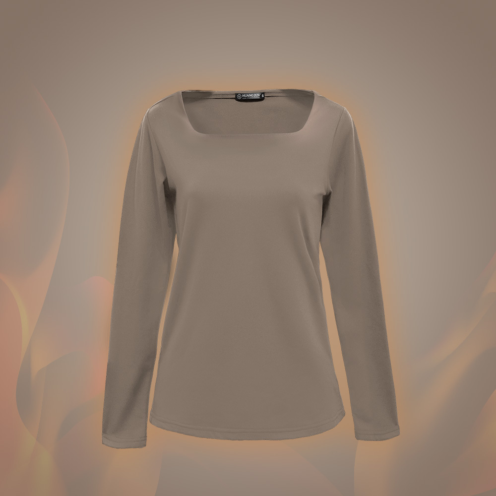 【方領】速暖絨保暖衣3.0-可可