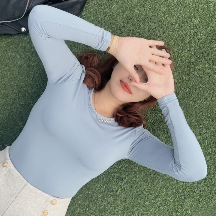 【圓領】MIT速暖絨保暖衣3.0-寶寶藍