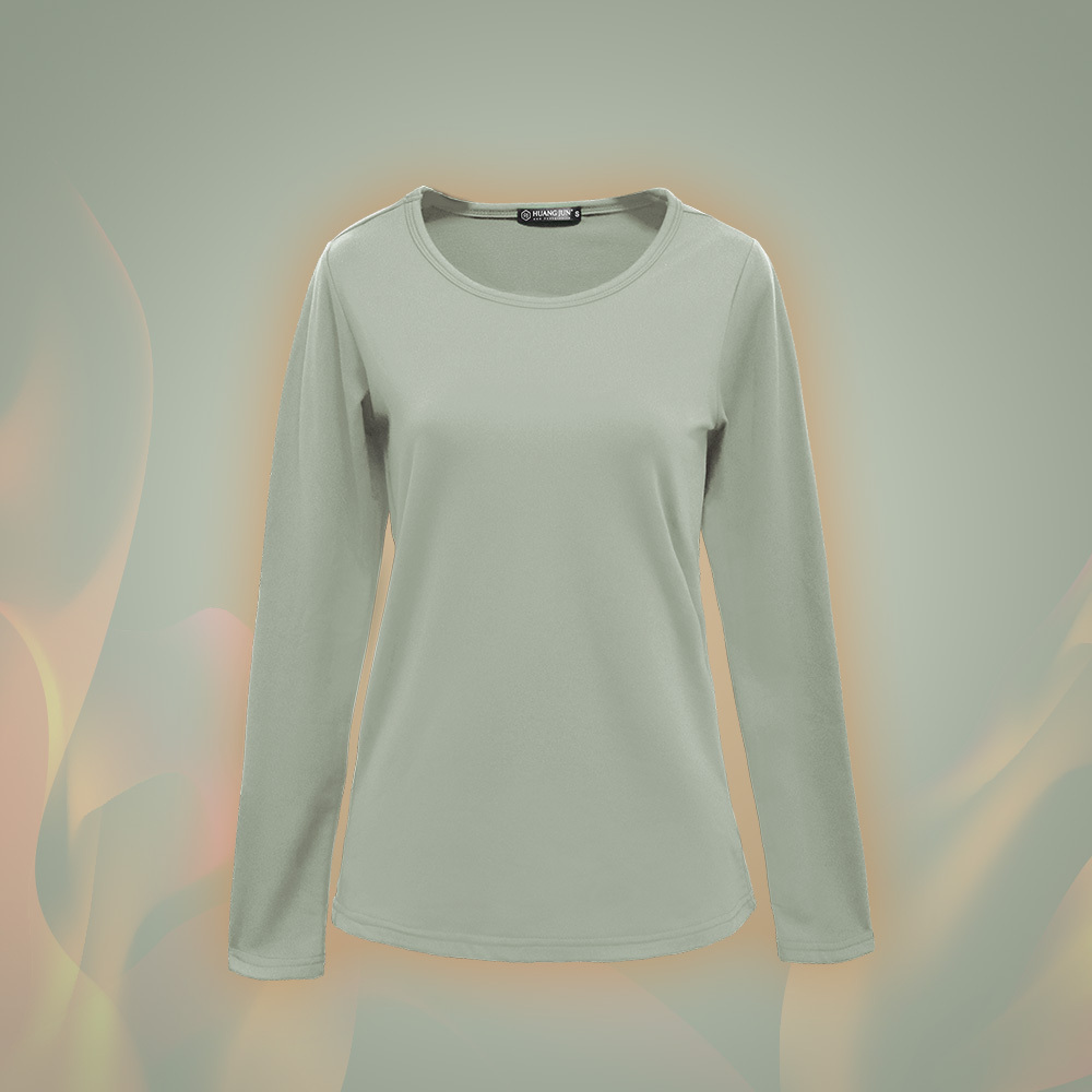 【圓領】速暖絨保暖衣3.0-莫迪綠