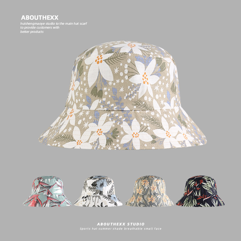 花卉圖騰漁夫帽  五色