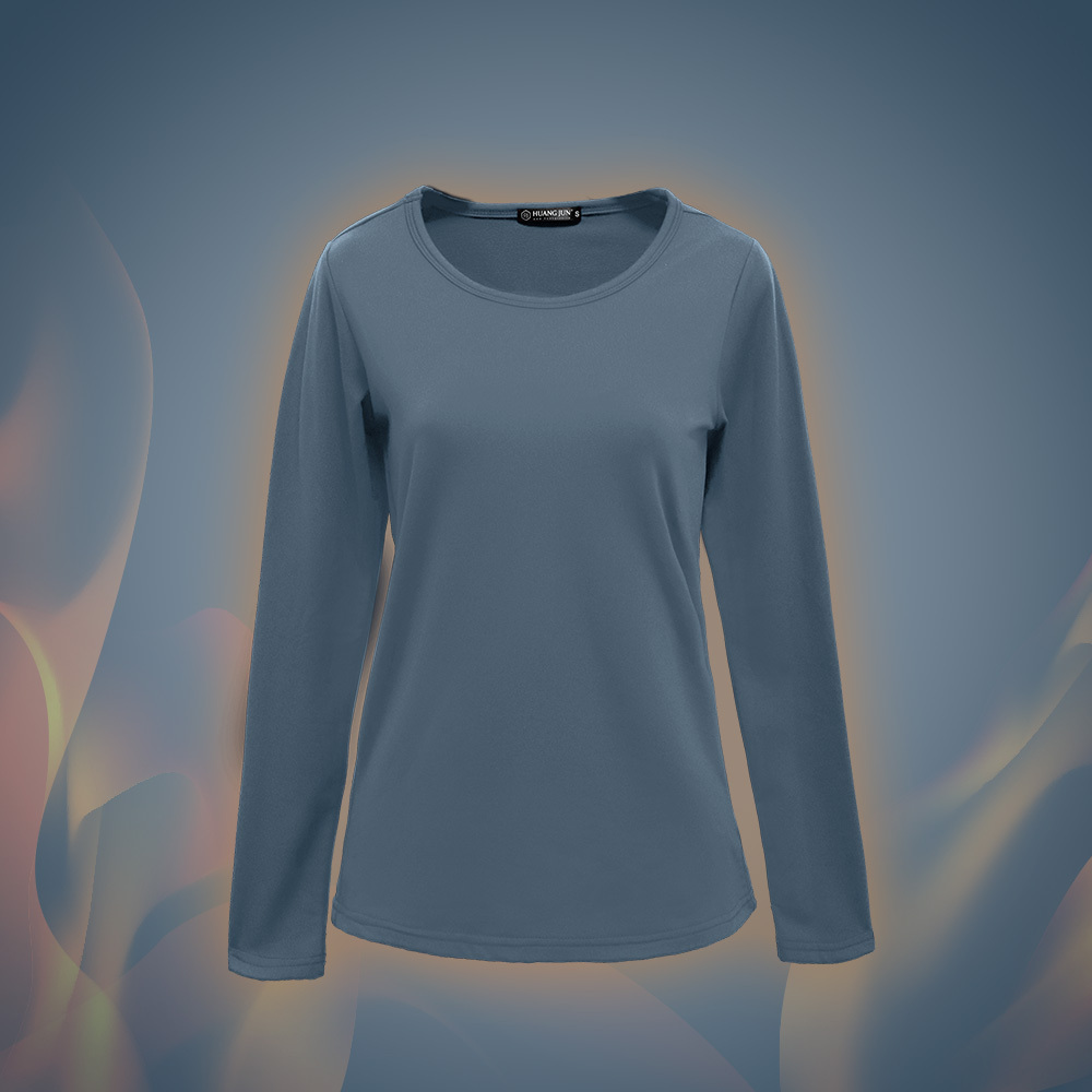 【圓領】速暖絨保暖衣3.0-玄青