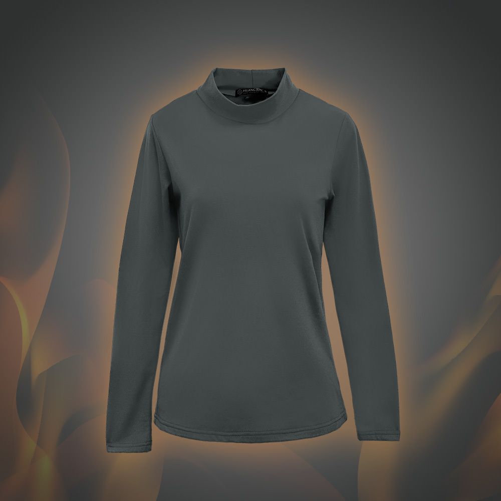 【立領】速暖絨保暖衣3.0-鐵灰