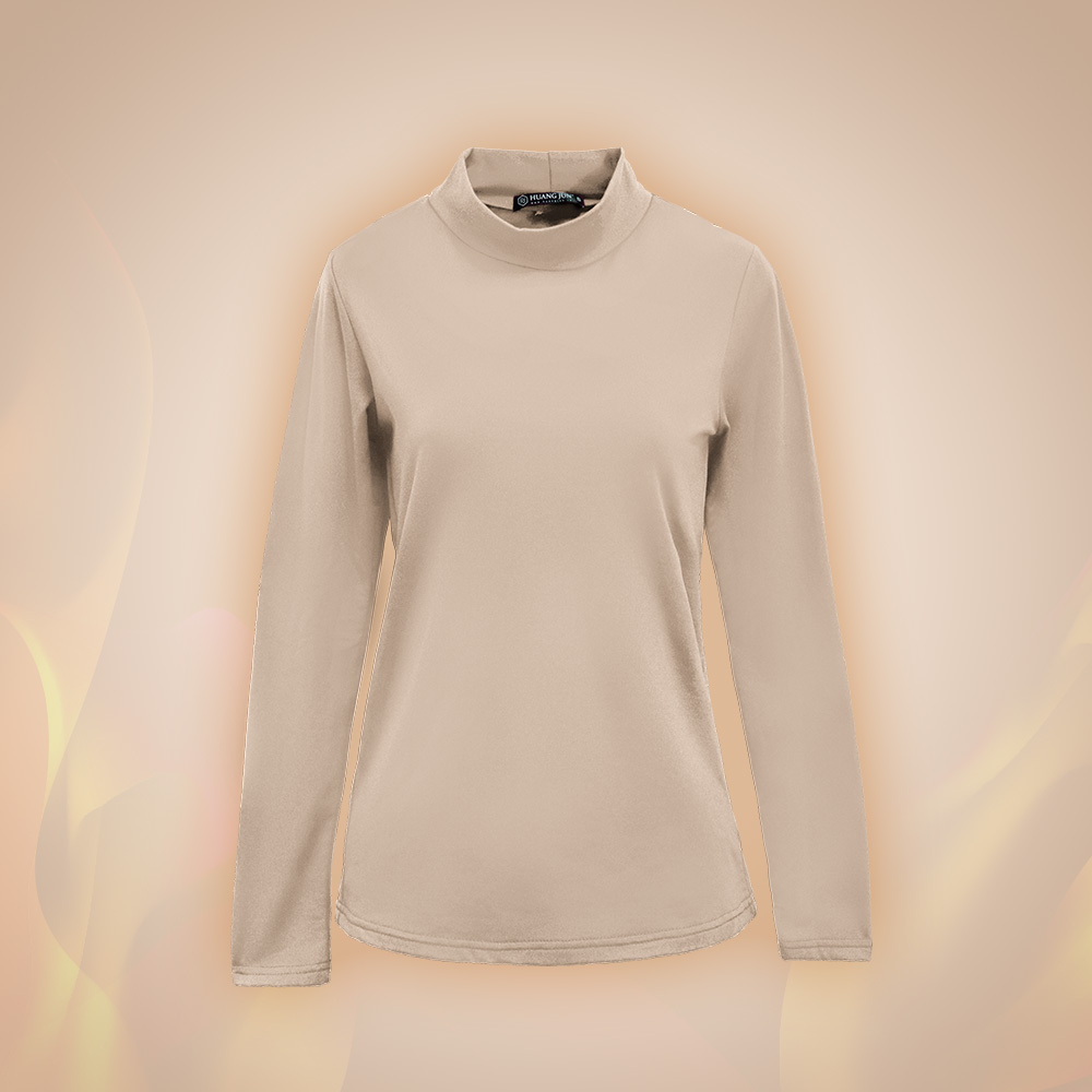 【立領】速暖絨保暖衣3.0-奶杏