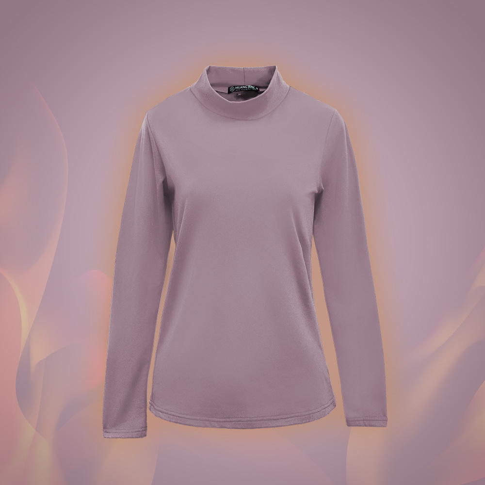 【立領】速暖絨保暖衣3.0-丁香紫