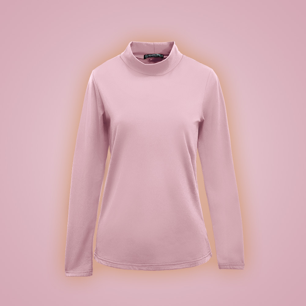 【立領】速暖絨保暖衣3.0-藕粉