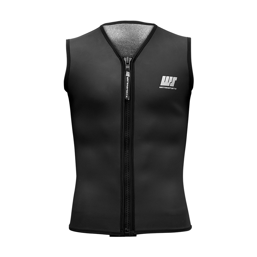 2.5mm 中性 CR 鯊魚皮防寒背心膠衣 - 黑