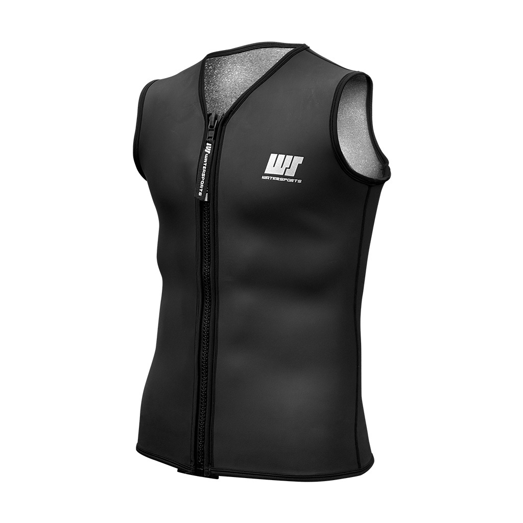 2.5mm 中性 CR 鯊魚皮防寒背心膠衣 - 黑