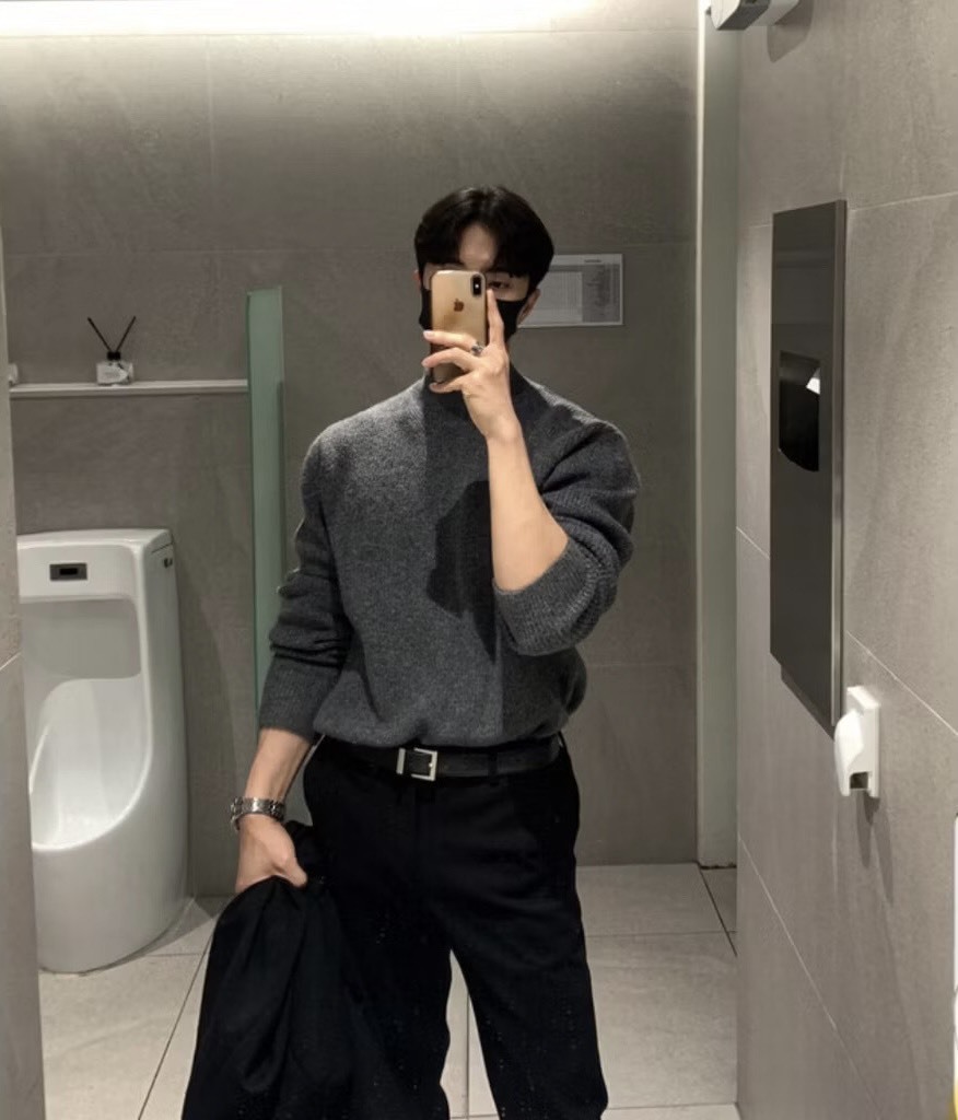 內搭打底半高領針織毛衣