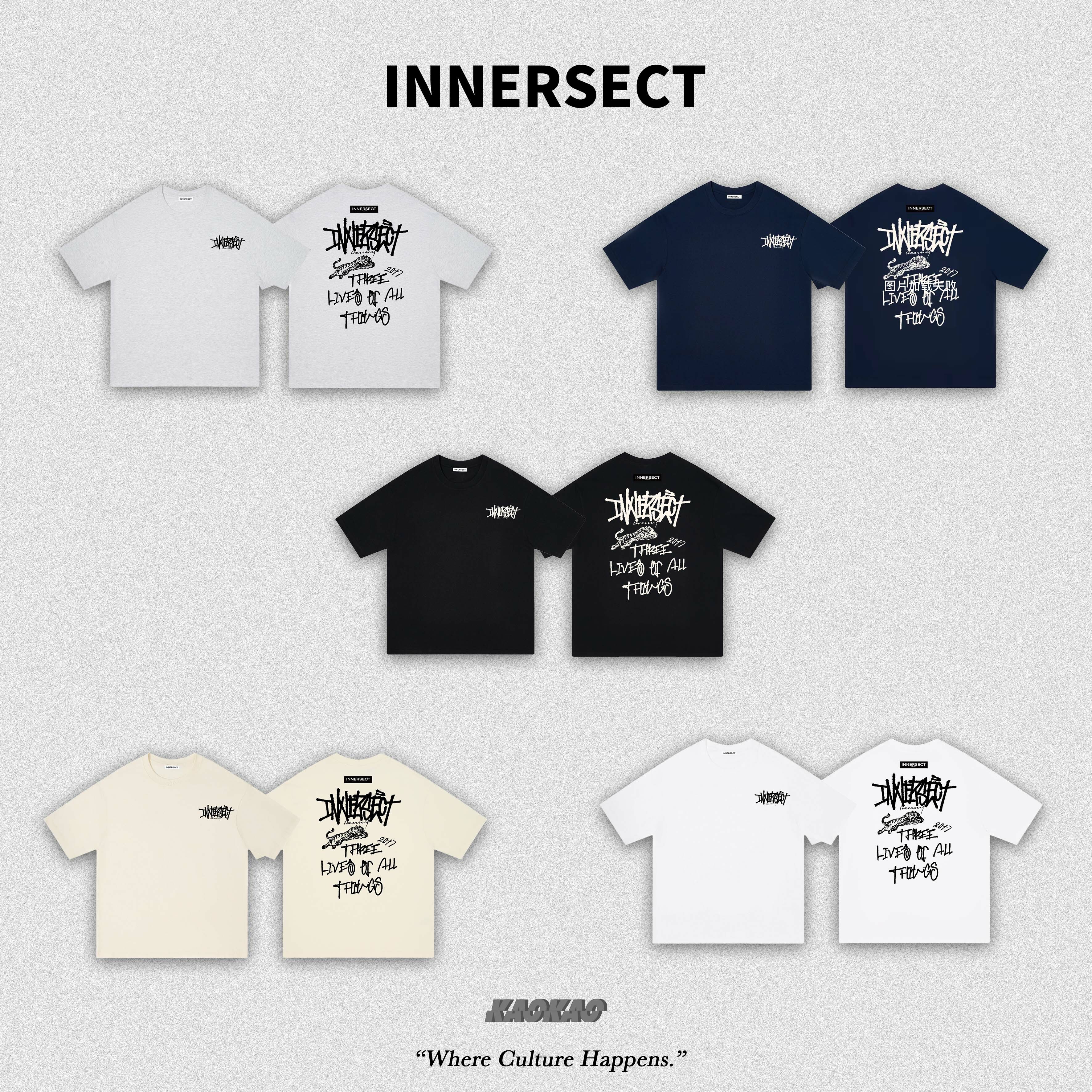 『現貨』INNERSECT 三生萬物 「背後圖案」Stussy平替款 短Tee INA25SSTTEZ031