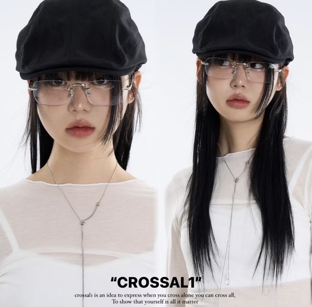 設計師無框透明眼鏡