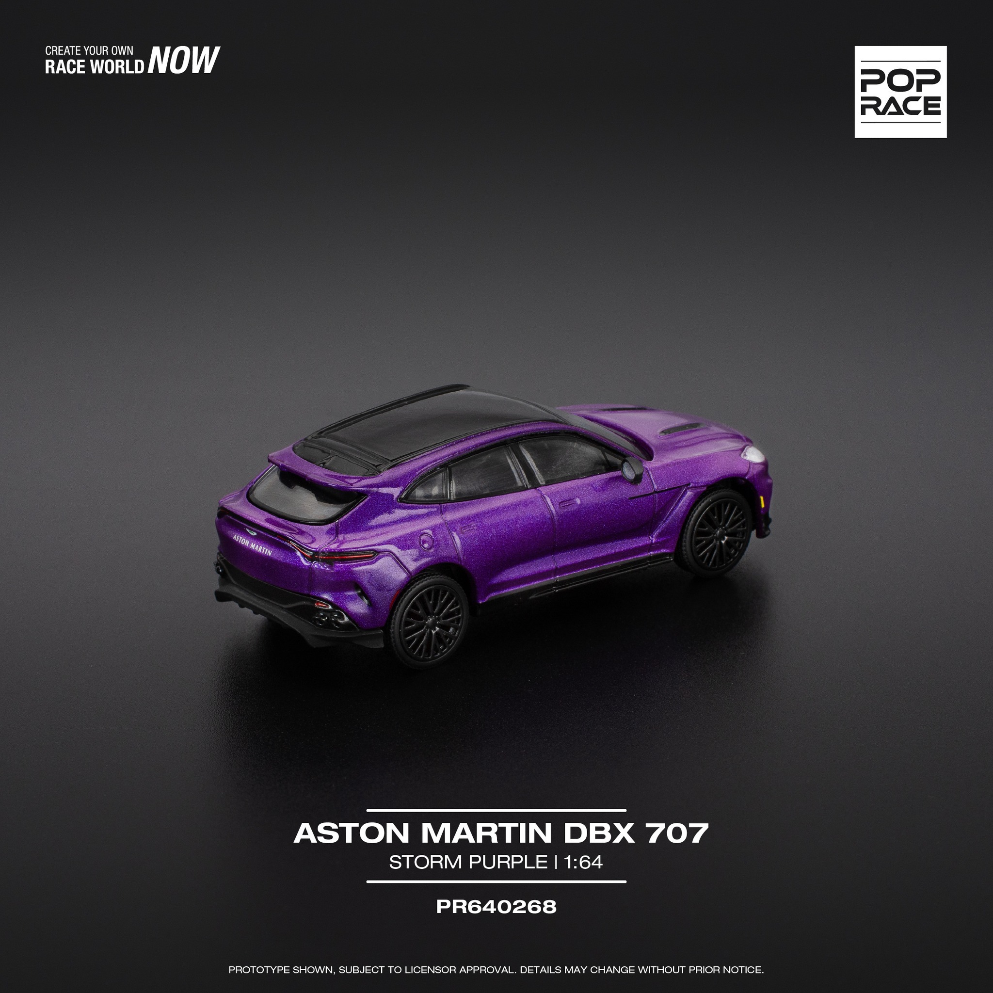 【預訂】Pop Race Aston Martin DBX 707 Storm Purple