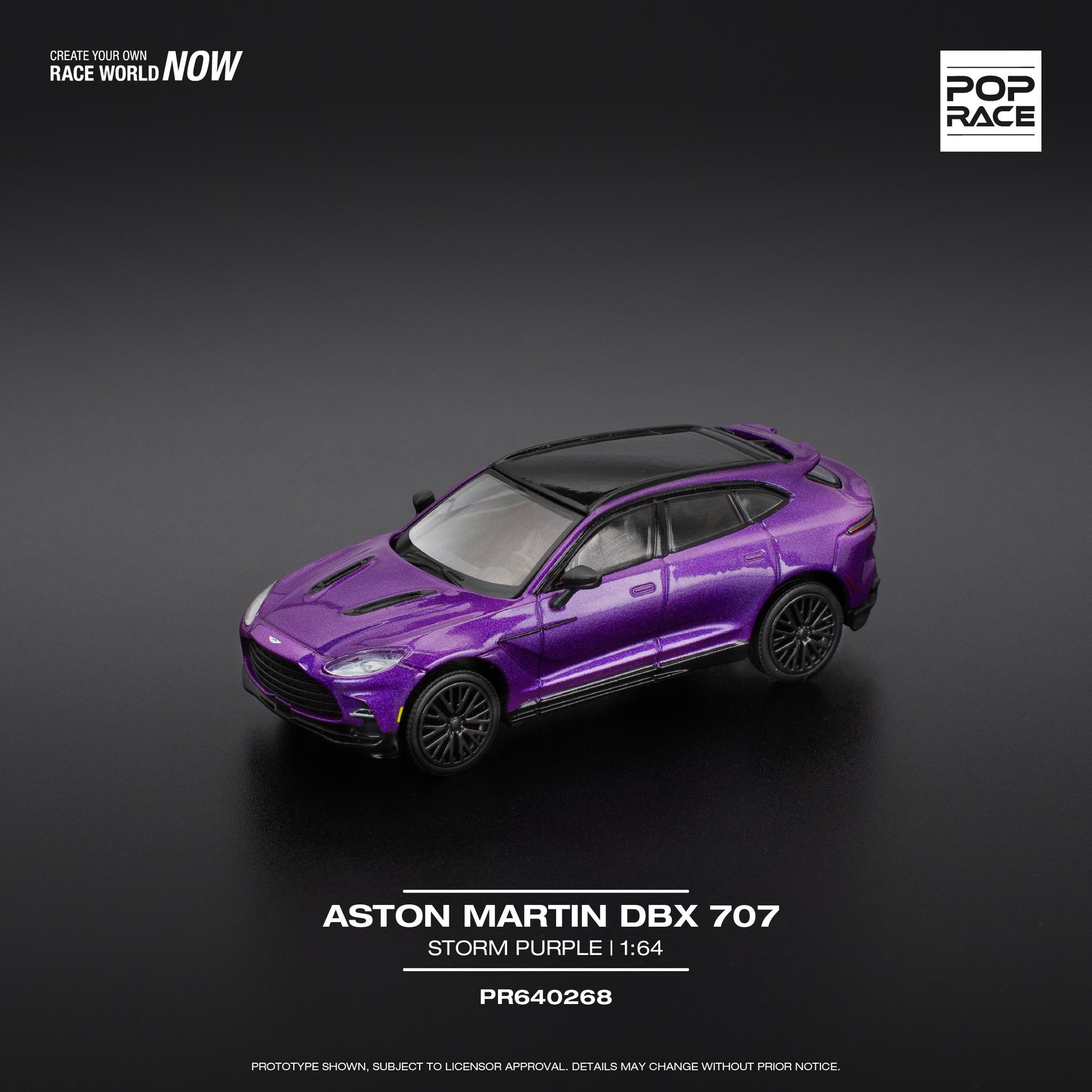 【預訂】Pop Race Aston Martin DBX 707 Storm Purple