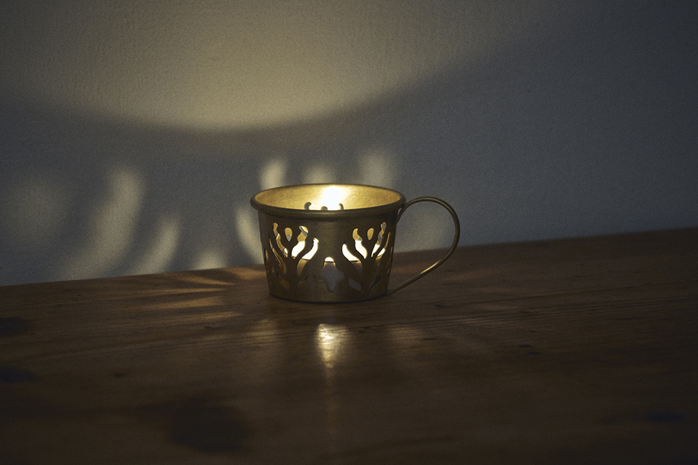 fog-黃銅鏤空燭台杯