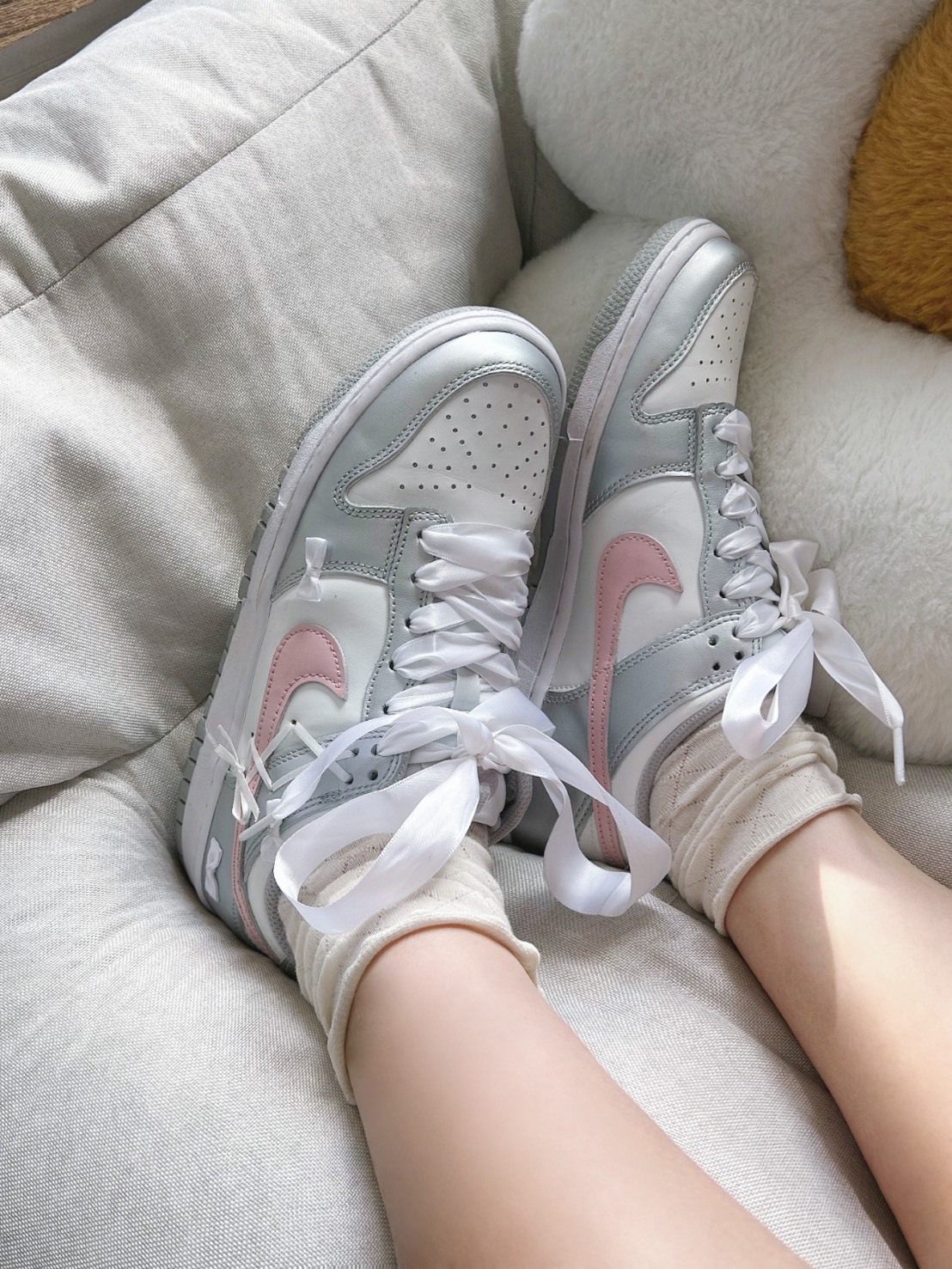 NIKE DUNK LOW 芭蕾 蝴蝶結 訂製款 DH9765-001(Team368-女款芭蕾少女)