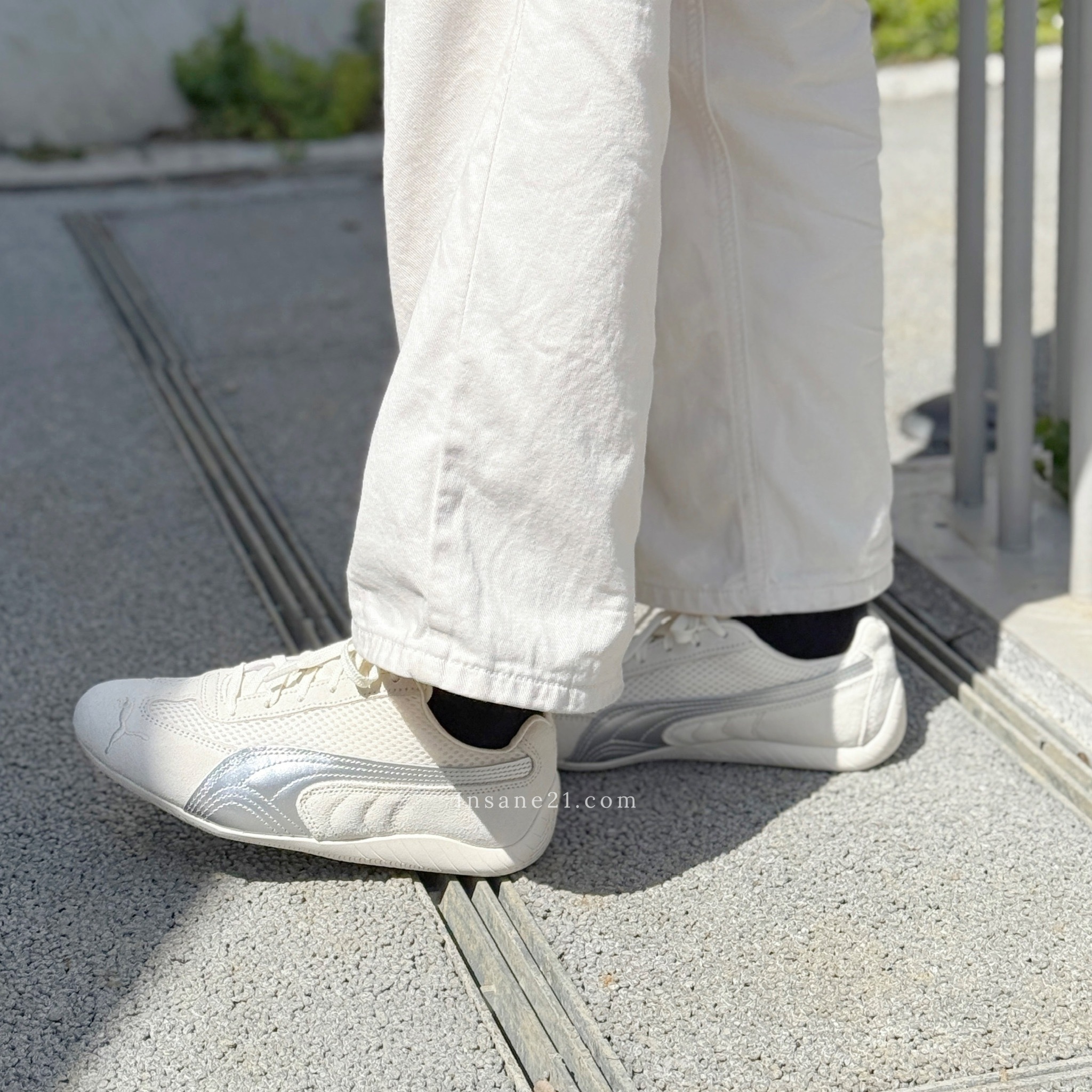 PUMA SPEEDCAT PREMIUM 米白銀 米色 網布 麂皮 賽車鞋 403902-01