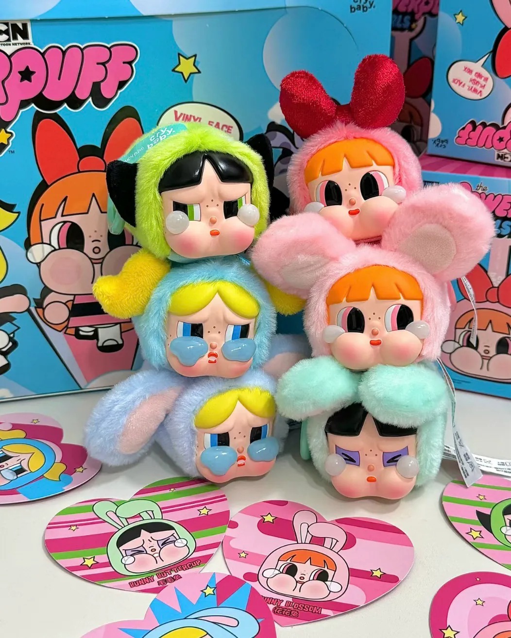 Minnie同款 Crybaby x 飛天小女警 搪膠臉 磁吸公仔 盲盒