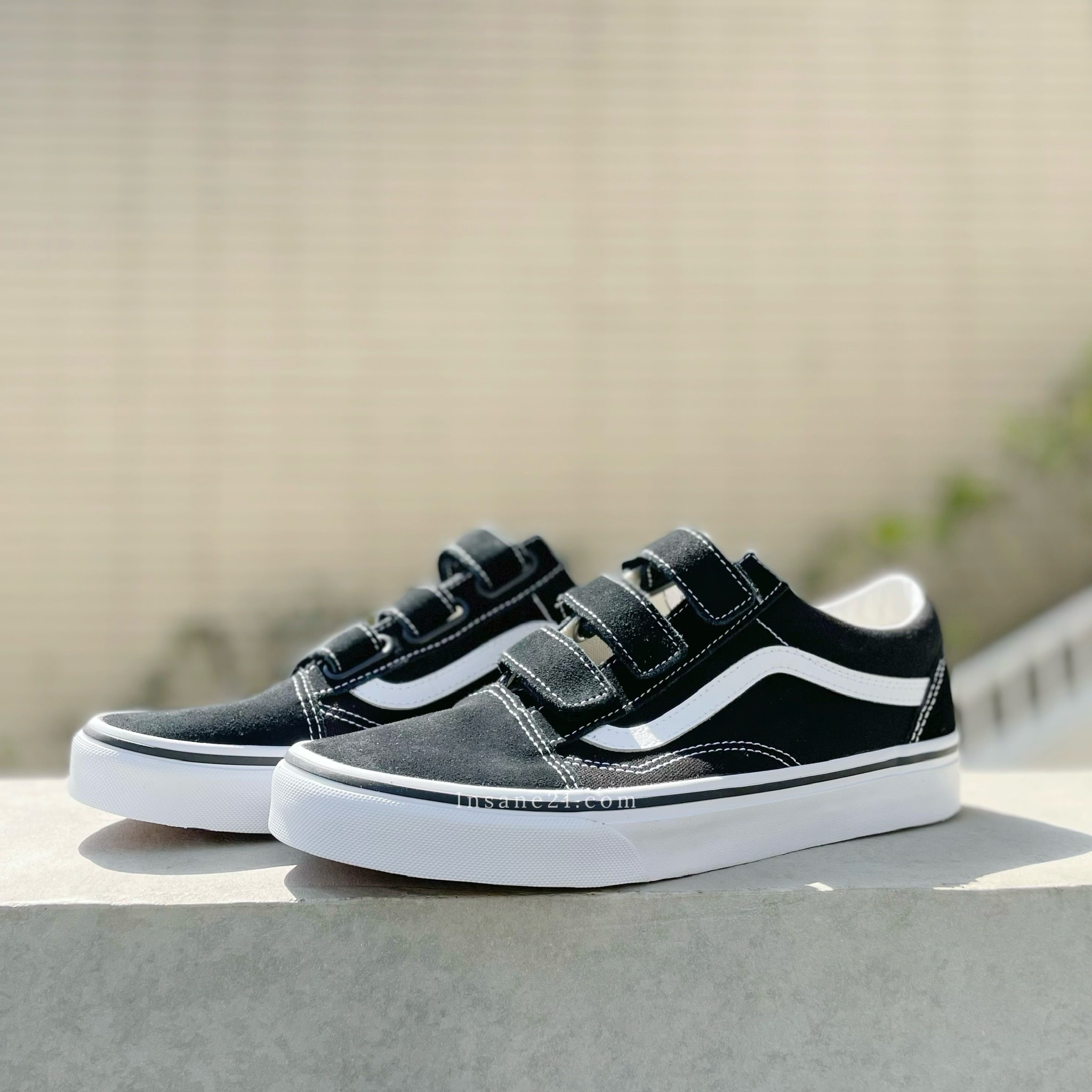 VANS OLD SCHOOL V  黑色 基本款 魔鬼氈 休閒鞋 VN0A3D29OIU