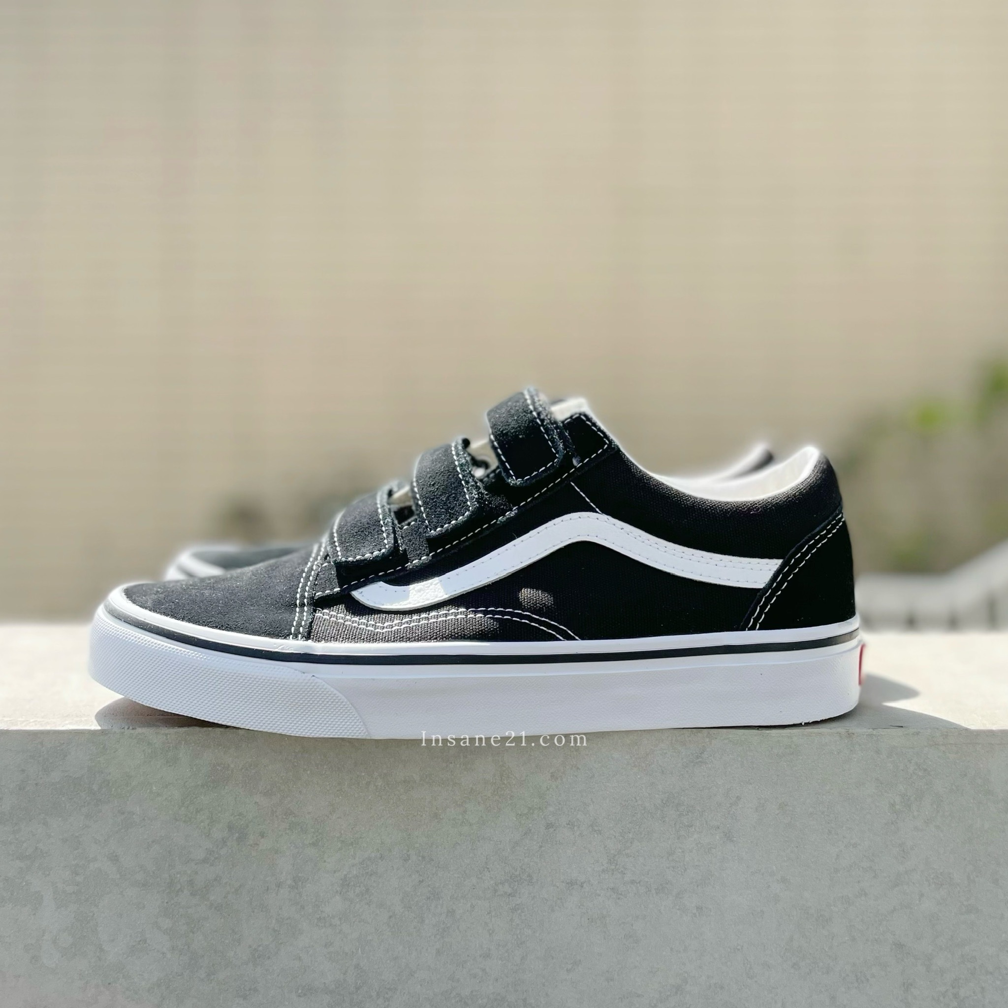 VANS OLD SCHOOL V  黑色 基本款 魔鬼氈 休閒鞋 VN0A3D29OIU
