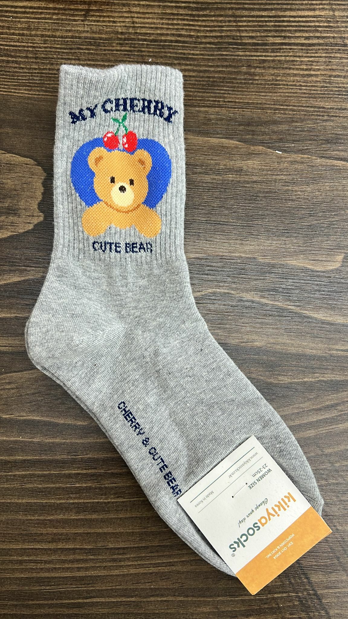 韓國連線 CHERRY小熊襪（K3 F389）