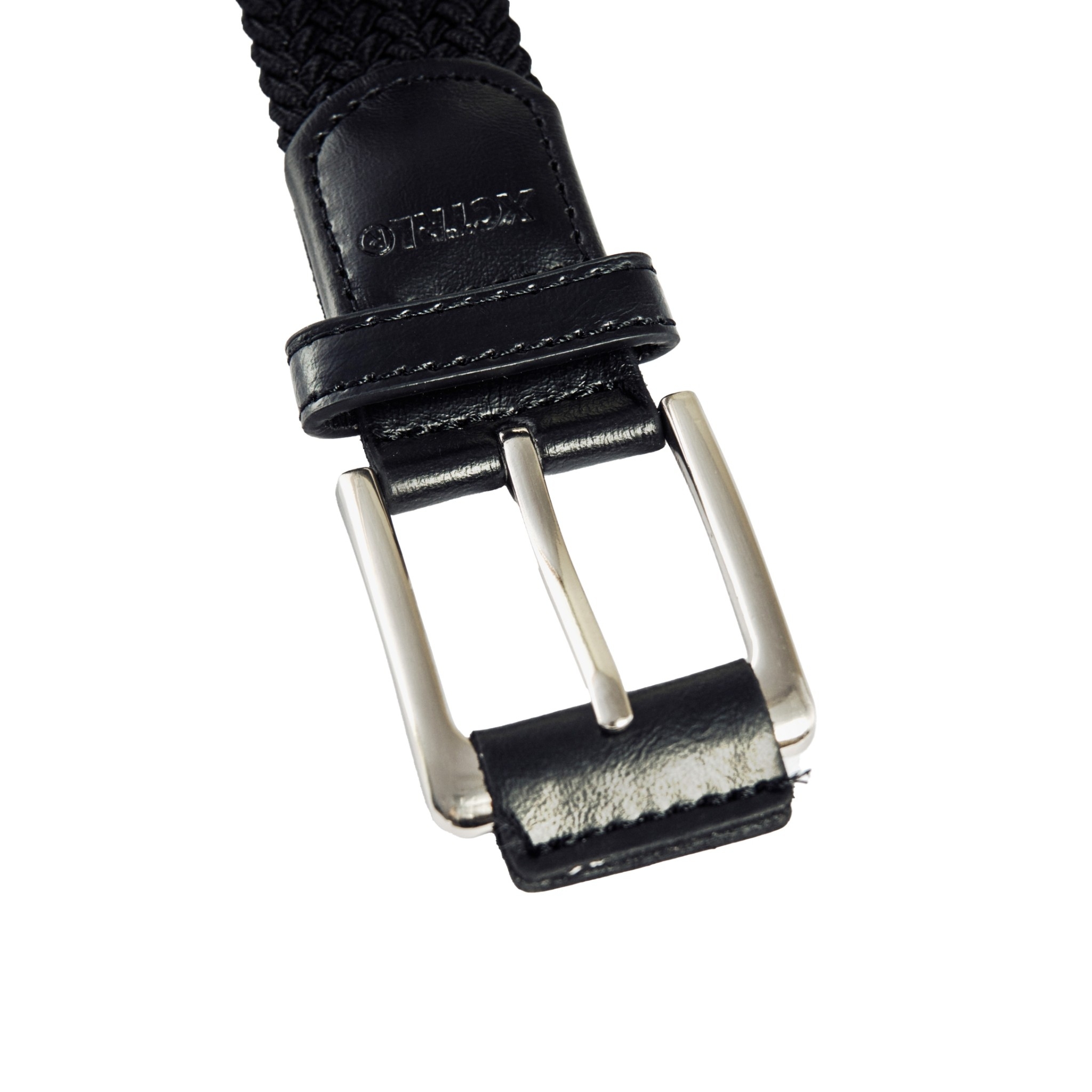 XCTRL 無孔彈力編織皮帶-黑