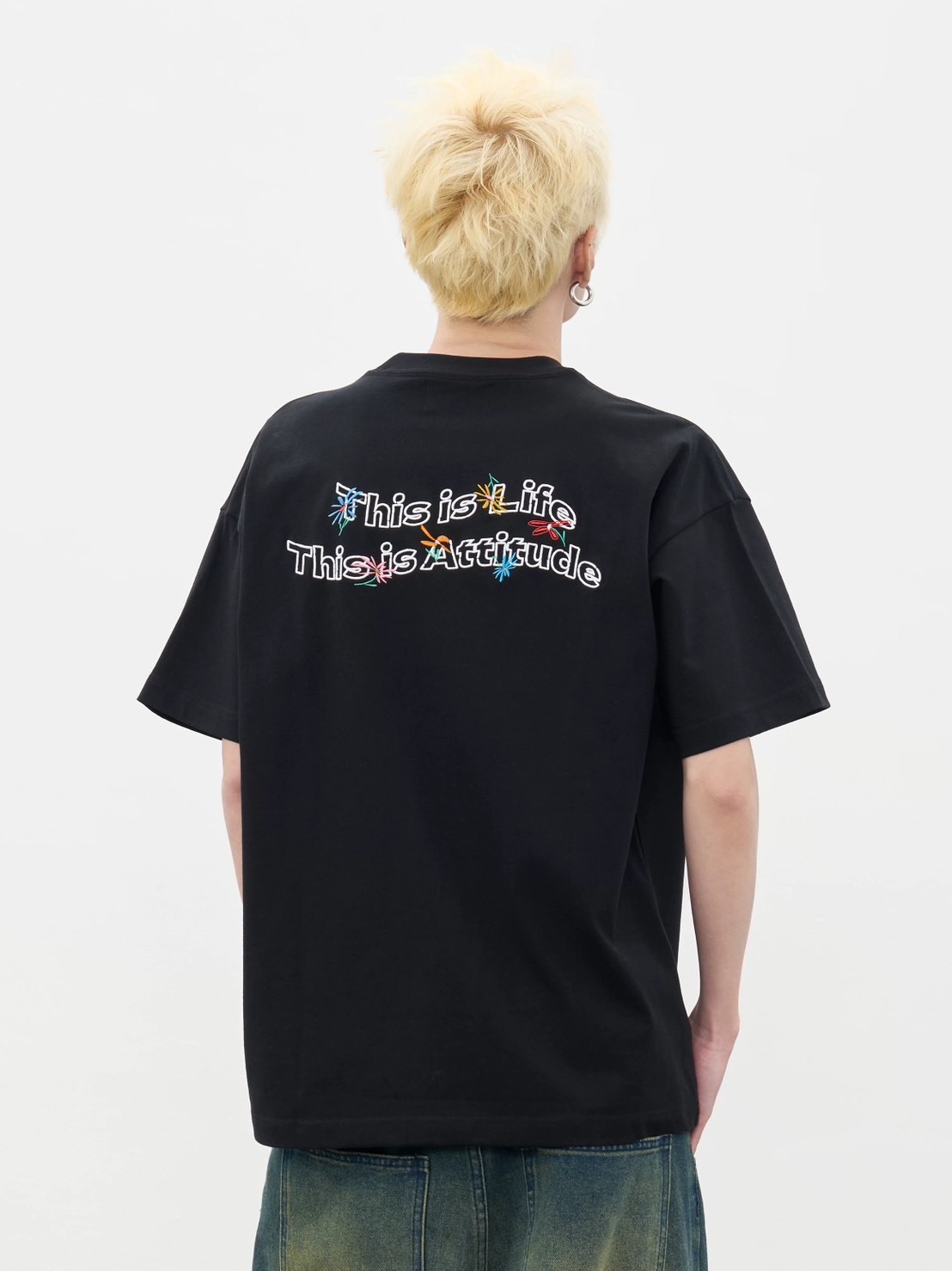 AFGK 手繪花卉刺繡 短T A FEW GOOD KIDS