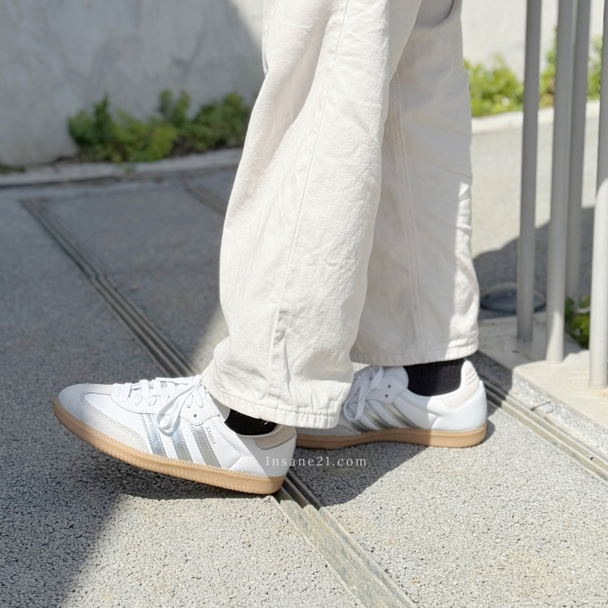 ADIDAS SAMBA OG WHITE SILVER METALLIC GREY 白銀 麂皮 焦糖底 JI2725