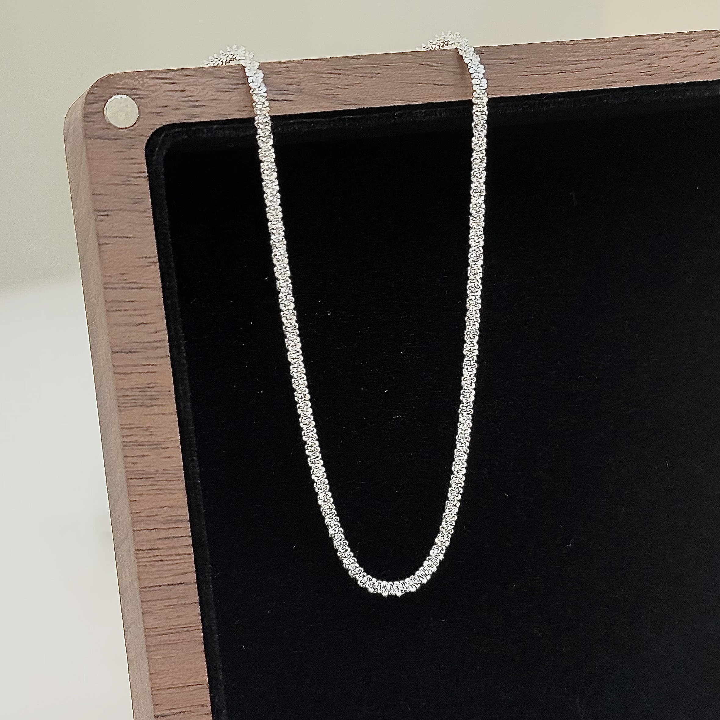 波光粼粼滿天星純銀鎖骨鏈