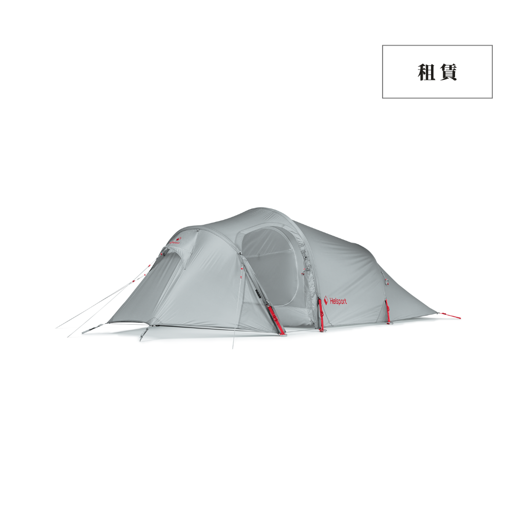 帳篷租賃｜Helsport｜Explorer Lofoten Pro 2 羅弗敦探險隧道帳2人-銀灰
