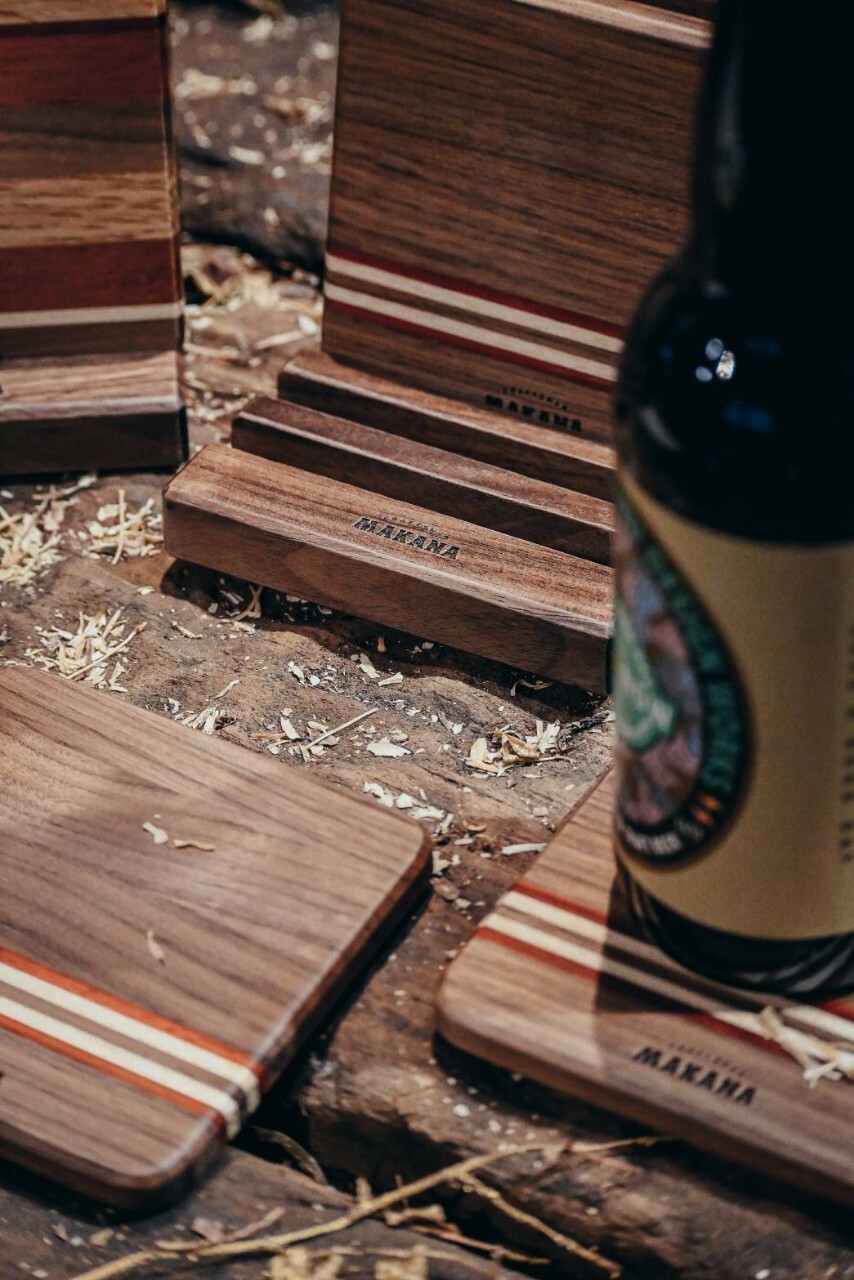 Makana｜手工實木杯墊組