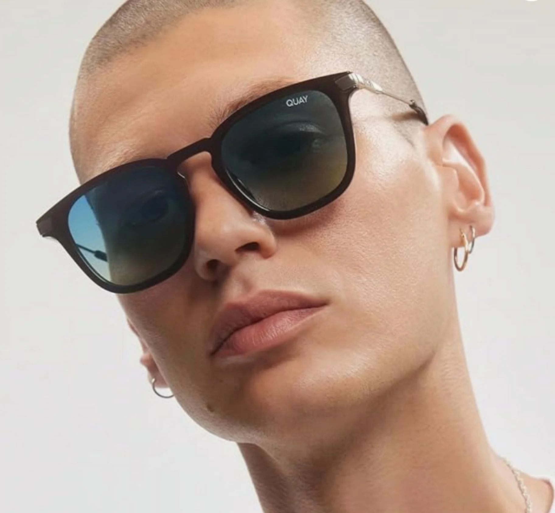 Quay | JACKPOT REMIXED 長方框太陽眼鏡 黑棕框/黑鏡片