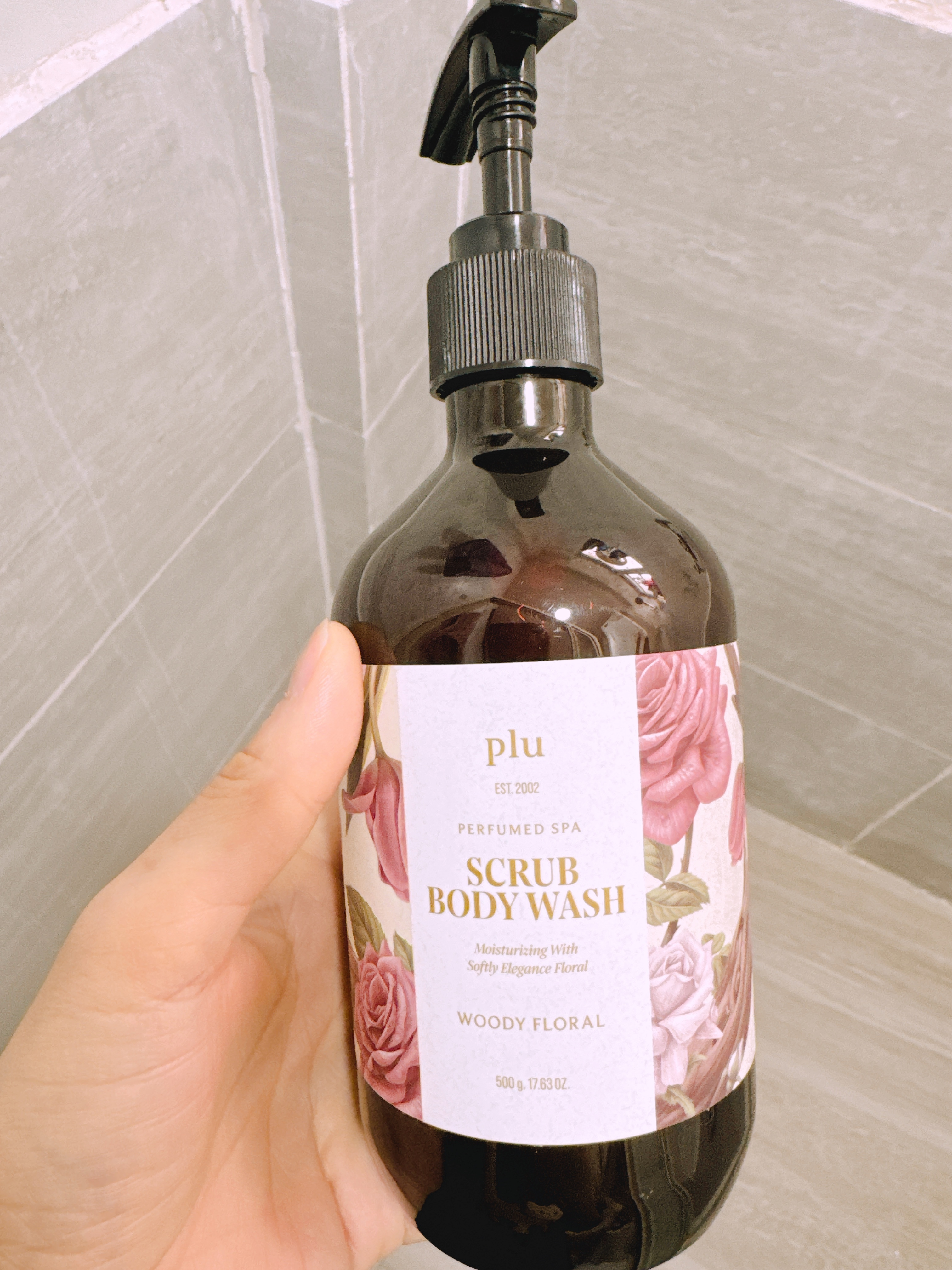 PLU-芳香水療磨砂沐浴露 500G | 去角質沖涼液