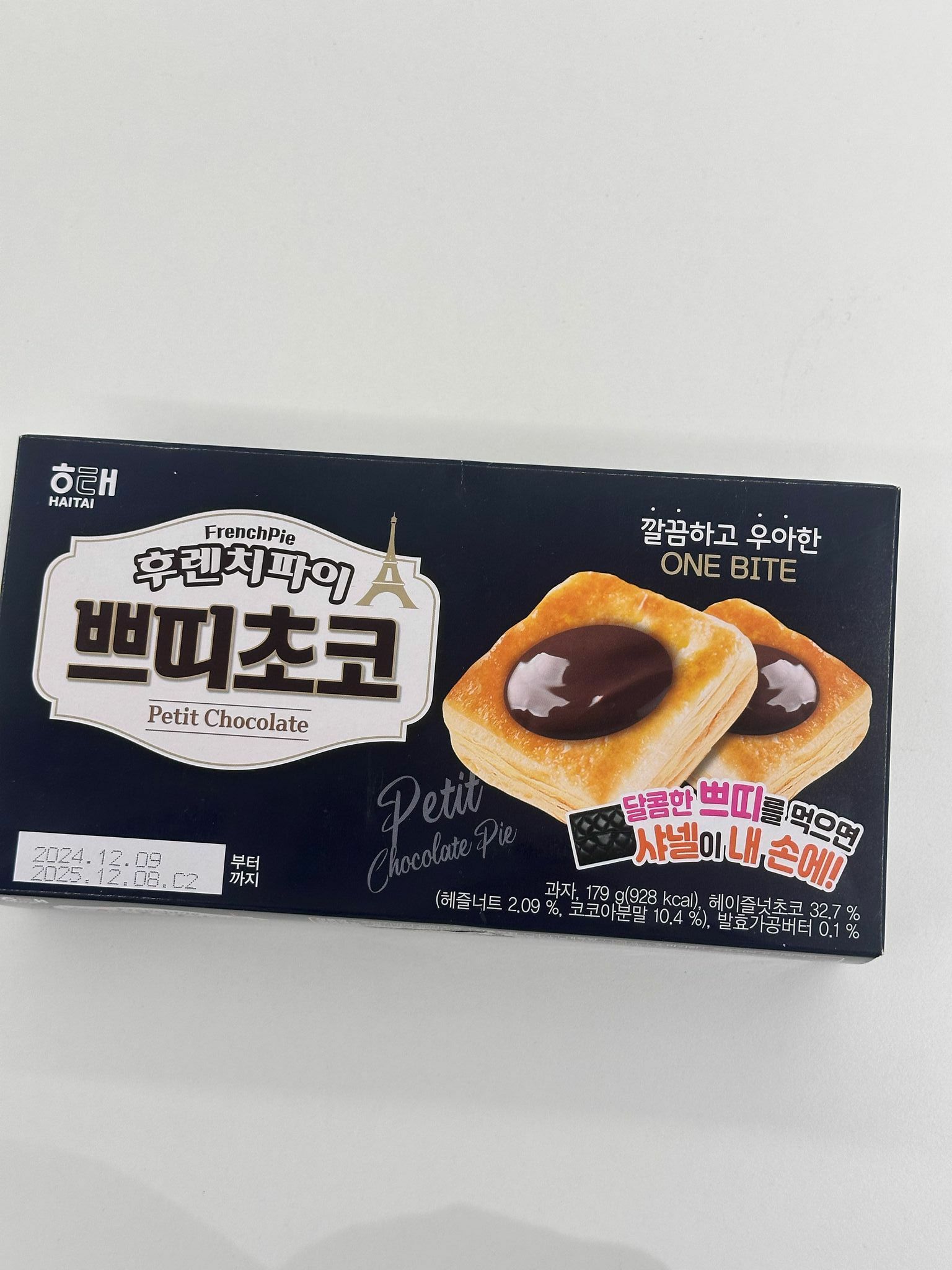 韓國連線 海太巧克力酱酥脆千层饼干192g （K3 TA403）