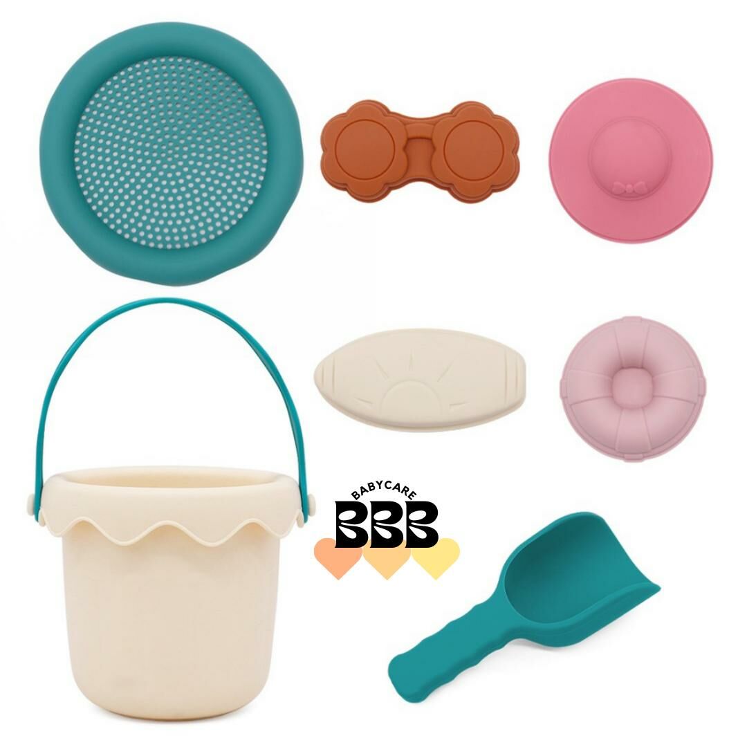 BBB_Babyacre 矽膠動物沙灘/洗澡玩具套裝