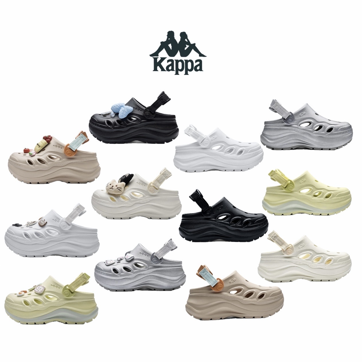 Kappa 增高涼鞋 厚底 雲朵 防滑速乾 廚師鞋 洞洞鞋 沙灘涼鞋 增高6.5cm 長腿神器