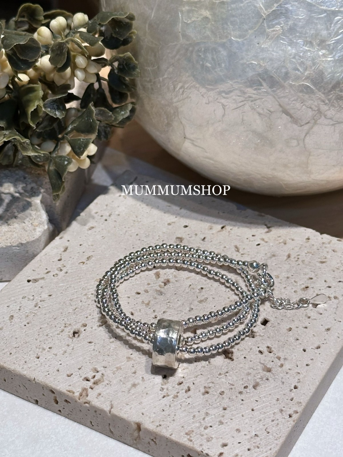 sl1099/sliver圓洞珠珠頸鏈/不包郵