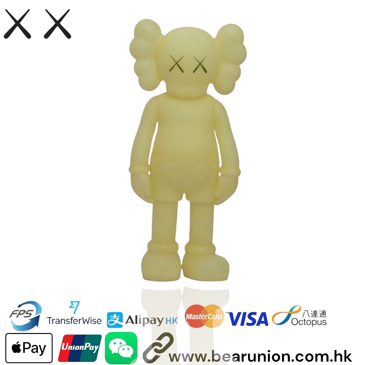 🥇現貨🥇KAWS Five Years Later CompanionVinyl FigureGlow In The Dark (Green Eyes)