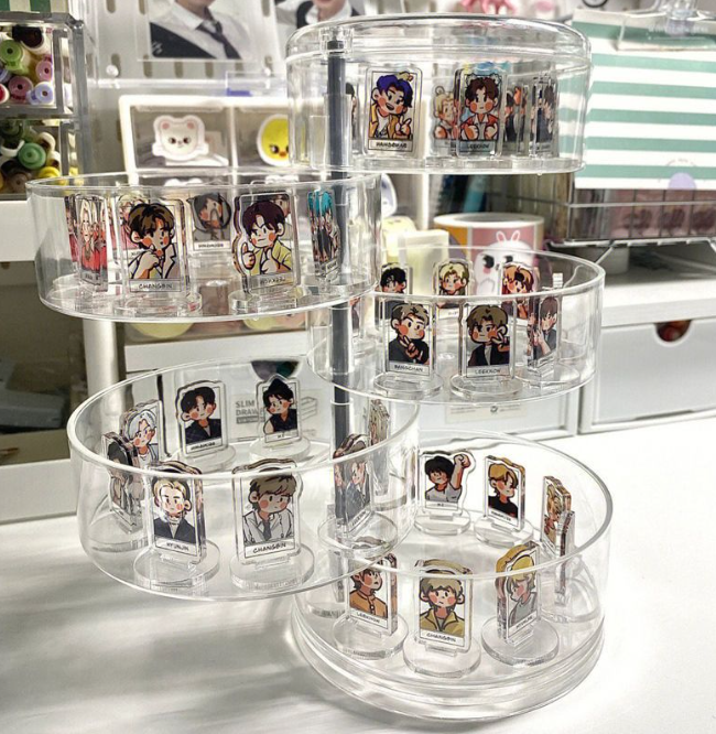 小立牌 旋转收纳盒 展示架