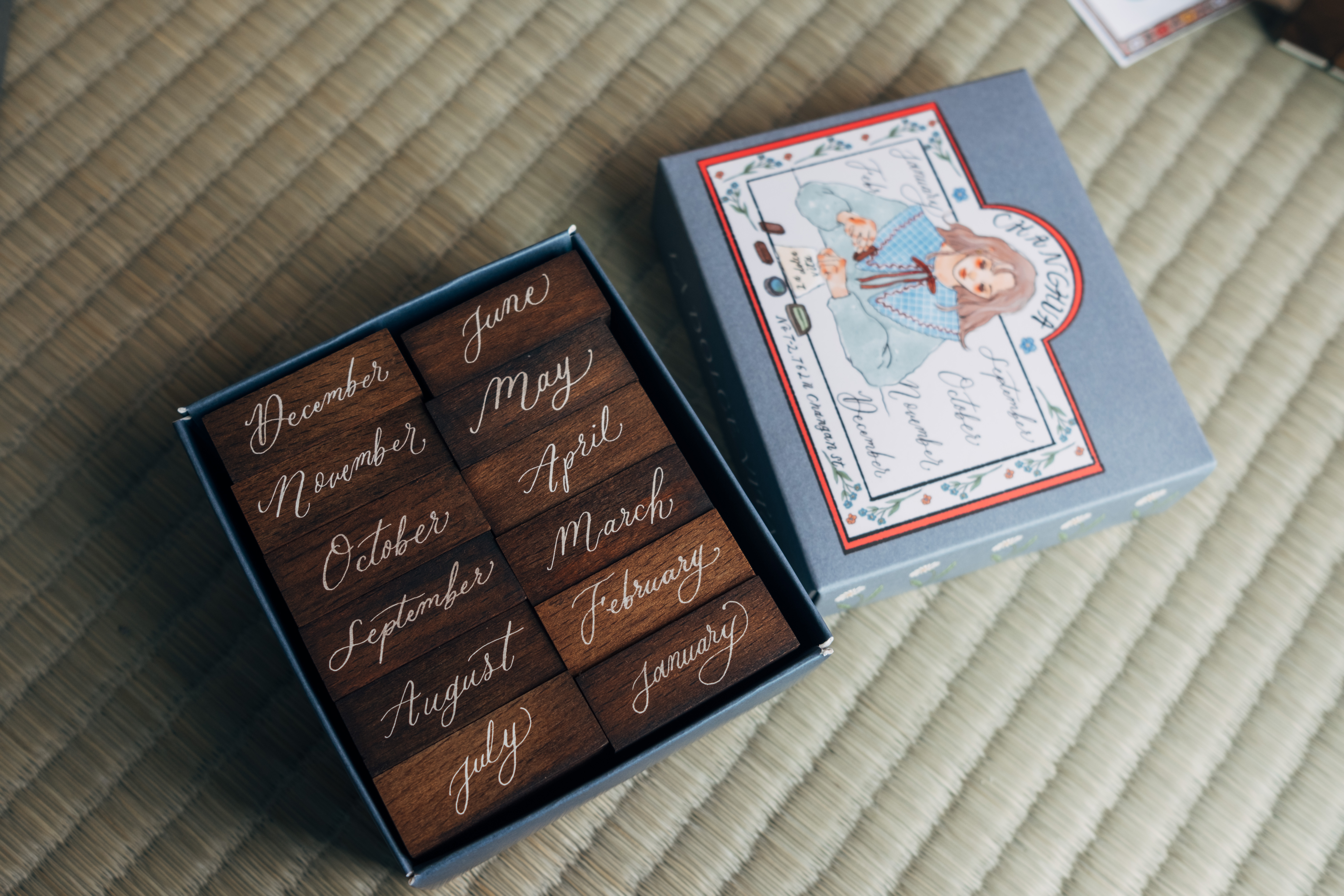 英文月份 印章組 文字印章 ｜甜蜜生活