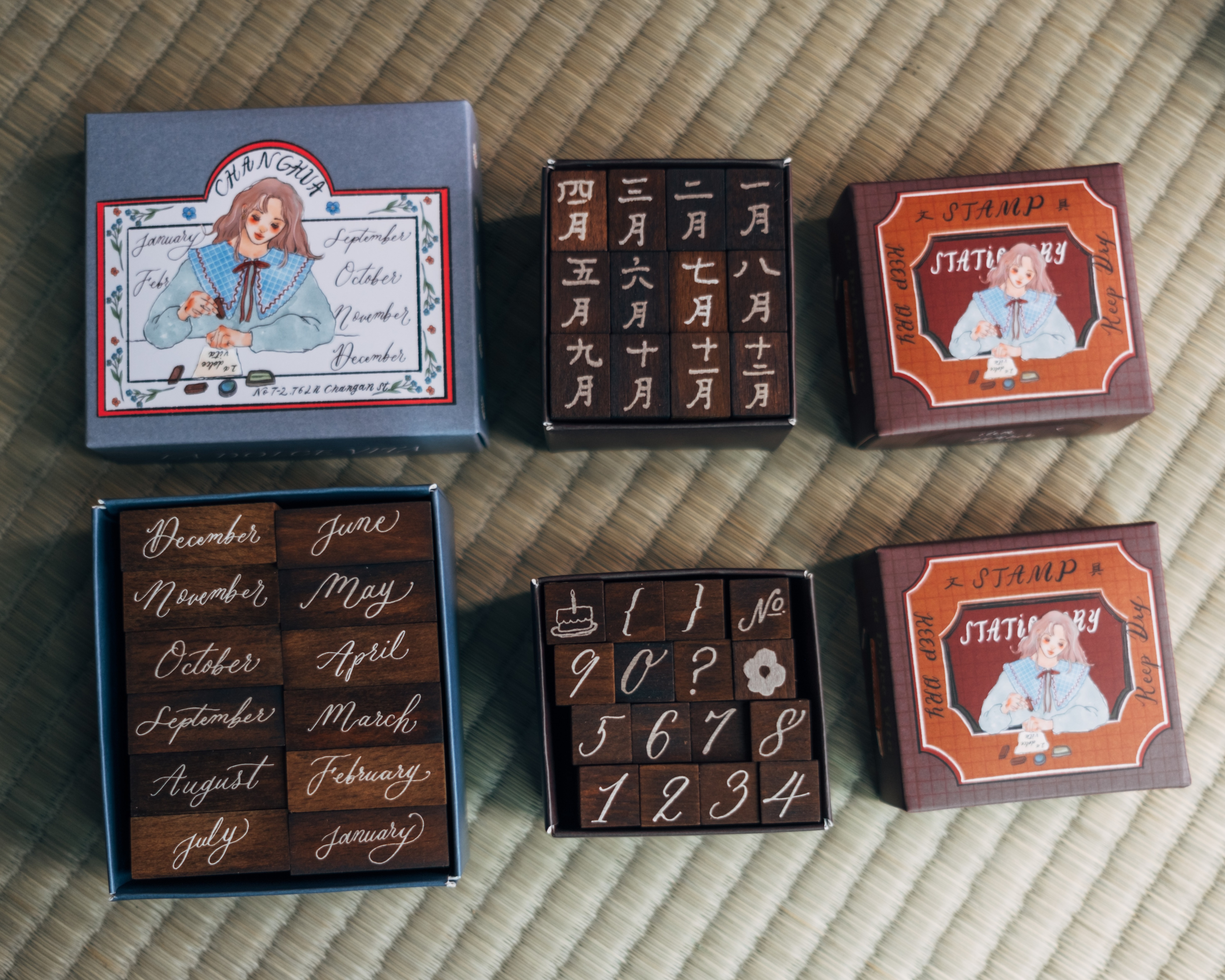 印章三套優惠組 英文月份 中文月份 數字｜甜蜜生活